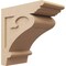 Ekena Millwork 10"W x 20"D x 20"H Classic Mayflower Rough Cedar Woodgrain TimberThane Corbel, Primed Tan CORUR10X20X20MAYRCPR - alternate 1